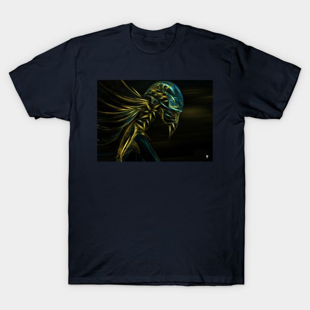 Collider - Fractal Visionary - Alien - Manafold Art T-Shirt by Manafold